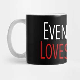 EVEN JESUS LOVES METAL Mug